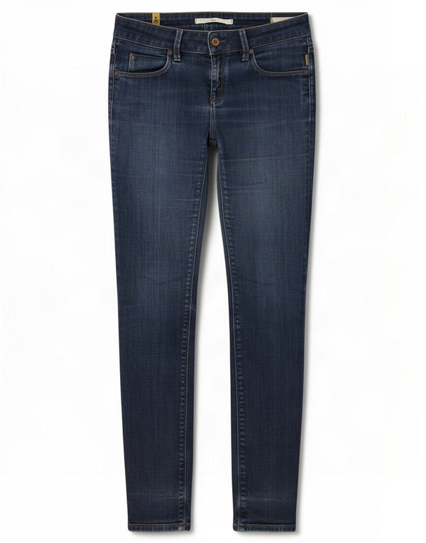 Meltin' Pot Womens Mika Low Waist Skinny Jeans W28 L32 Blue Cotton