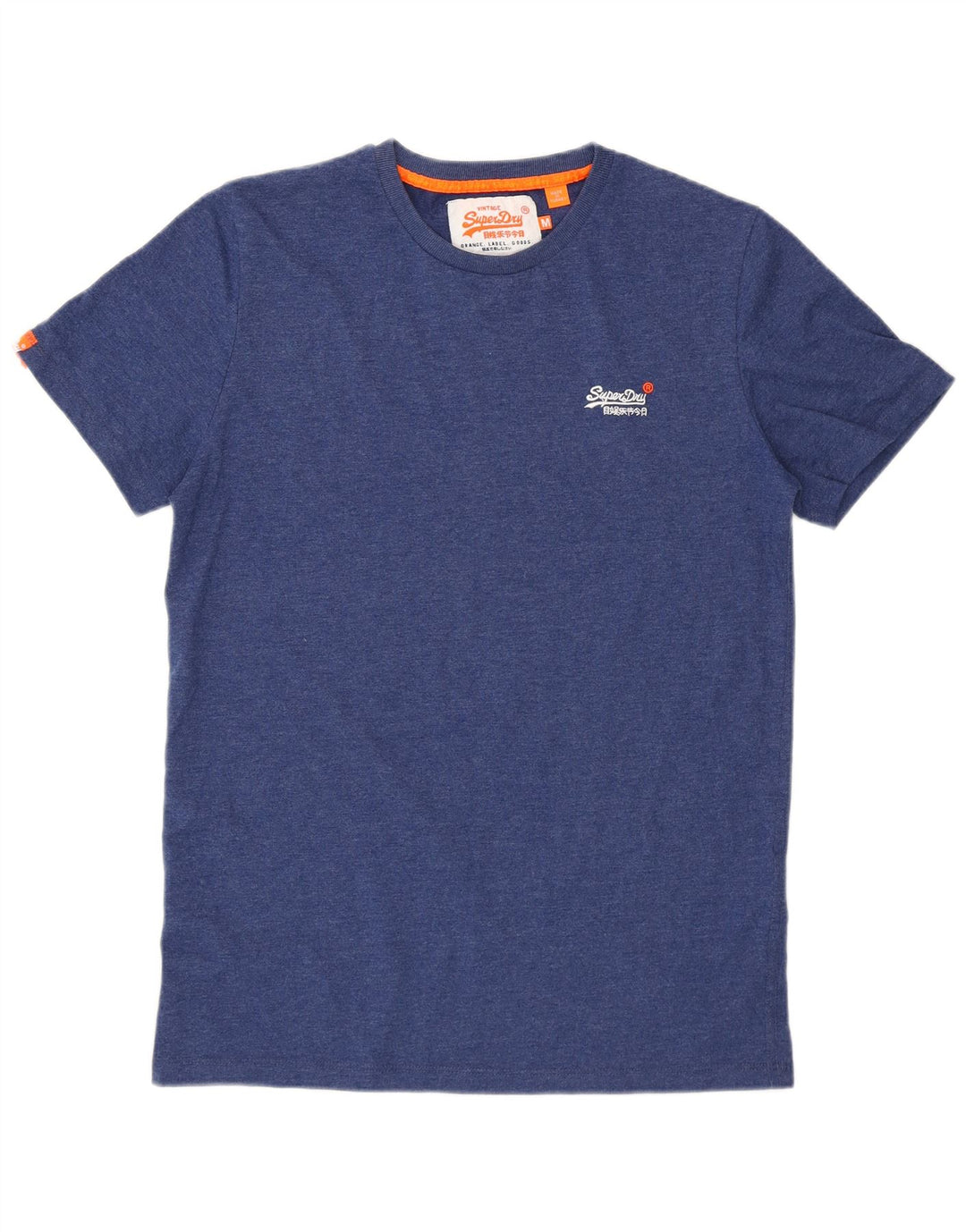 Мужская футболка Superdry Top из хлопка среднего цвета синего цвета