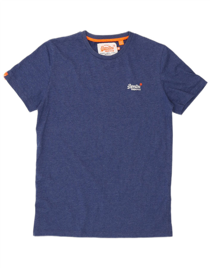Мужская футболка Superdry Top из хлопка среднего цвета синего цвета