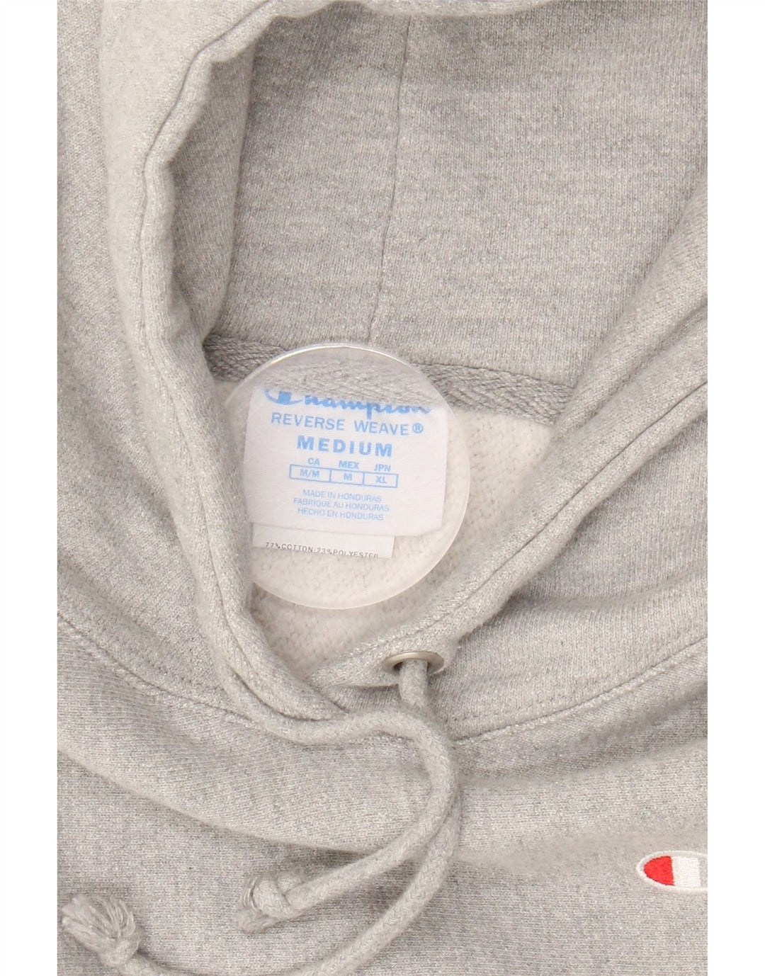CHAMPION Womens Hoodie Jumper UK 14 Medium Grey Cotton Vintage Champion and Second-Hand Champion from Messina Hembry 