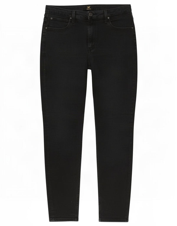 Джинсы Lee Scarlett High Skinny W34 L33, черный хлопок