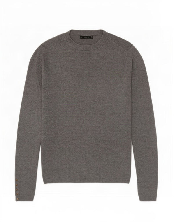 Zara Womens Boat Neck Jumper Sweater UK 8 Small Grey