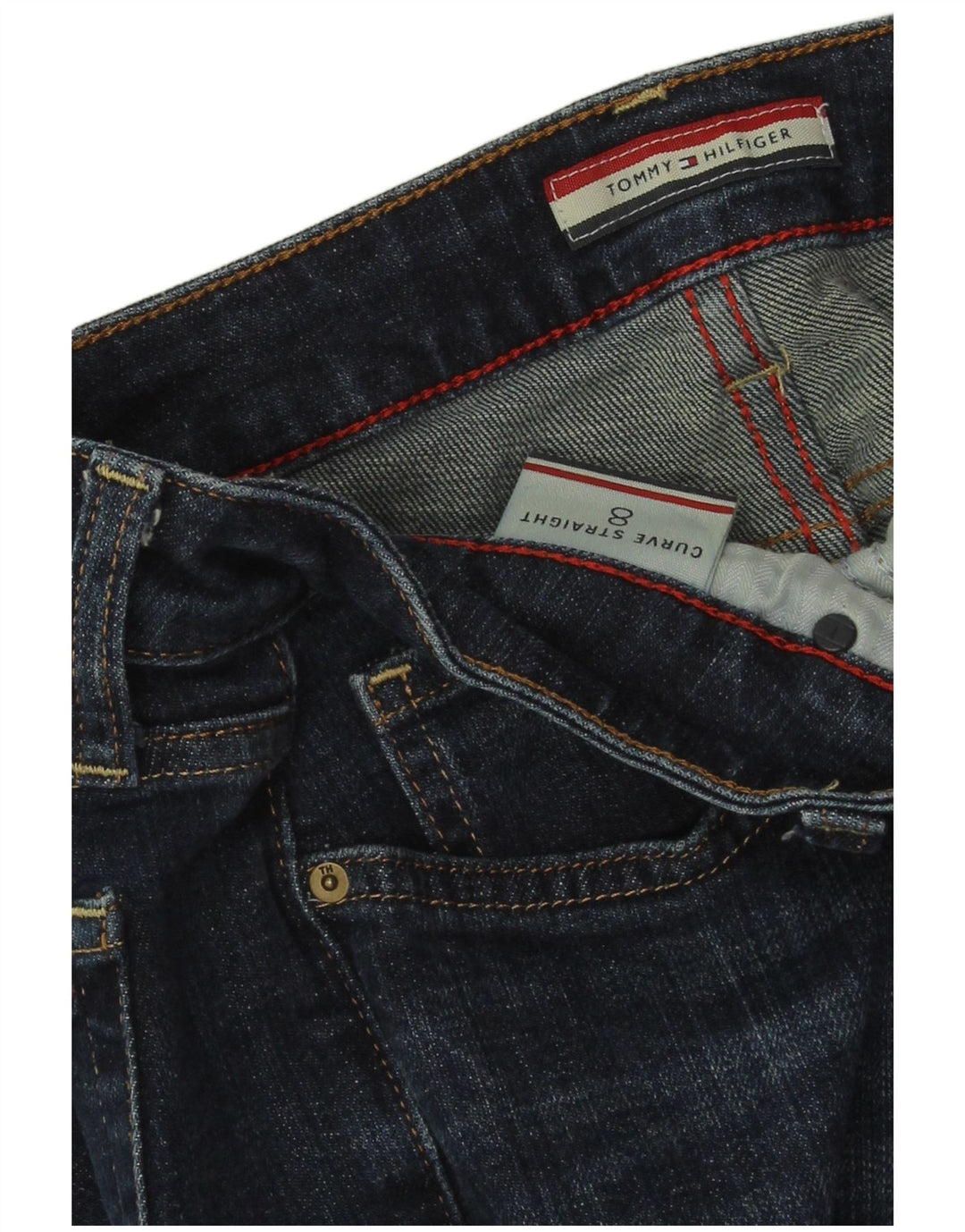 Женские прямые джинсы Tommy Hilfiger Curve US 8 Medium W30 L33 Синие