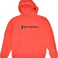 CHAMPION Womens Graphic Hoodie Jumper UK 14 Large Red Cotton | Vintage Champion | Thrift | Second-Hand Champion | Used Clothing | Messina Hembry 