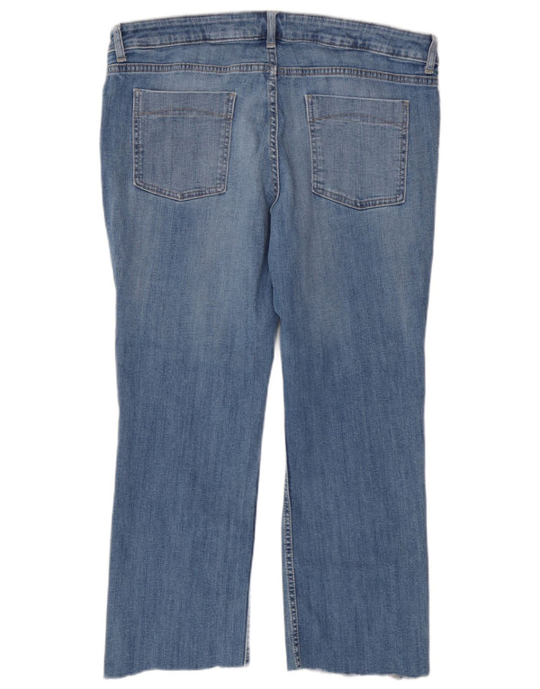 Женские укороченные джинсы цвета индиго Marks & Spencer, британский размер 18 XL W38 L25, синие