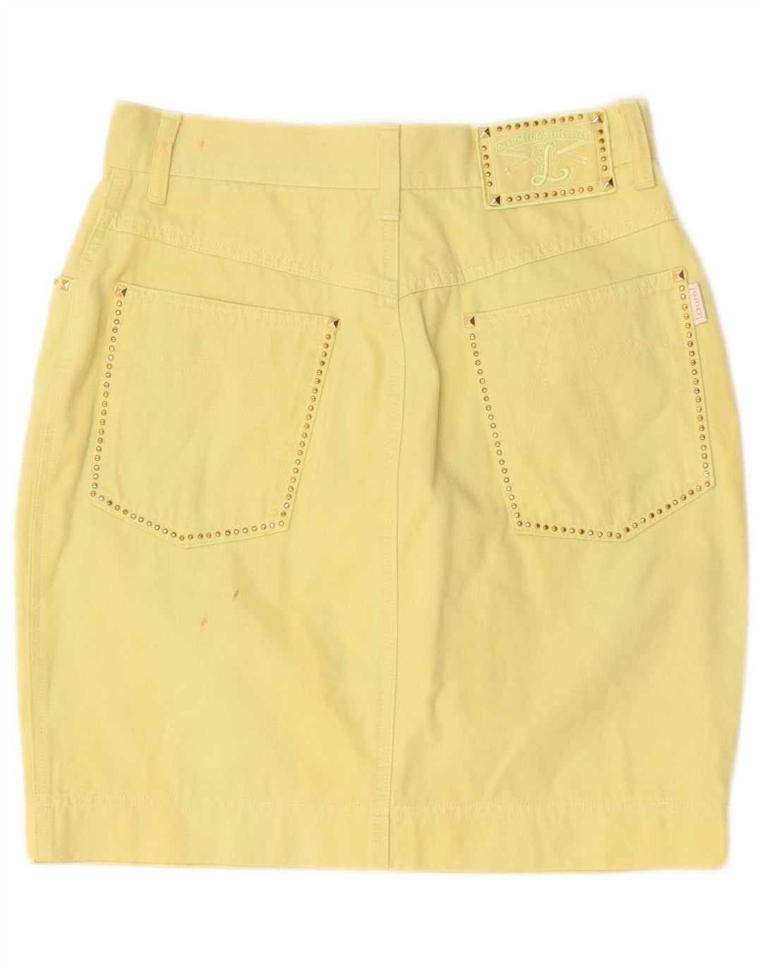 Женская мини-юбка Laurel EU 38 Medium W28 Желтый хлопок