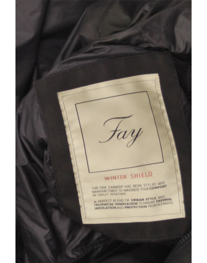 Мужское стеганое пальто Fay UK 42 XL, темно-синий, полиэстер