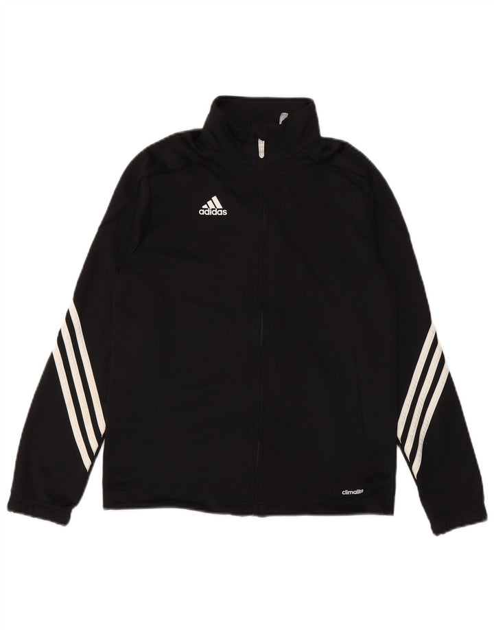 Спортивный костюм ADIDAS Climalite для мальчиков, верхняя куртка 11-12 лет, черный полиэстер