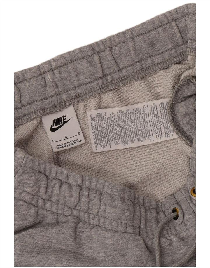 Мужские спортивные брюки Nike, джоггеры, большие серые, хлопковые