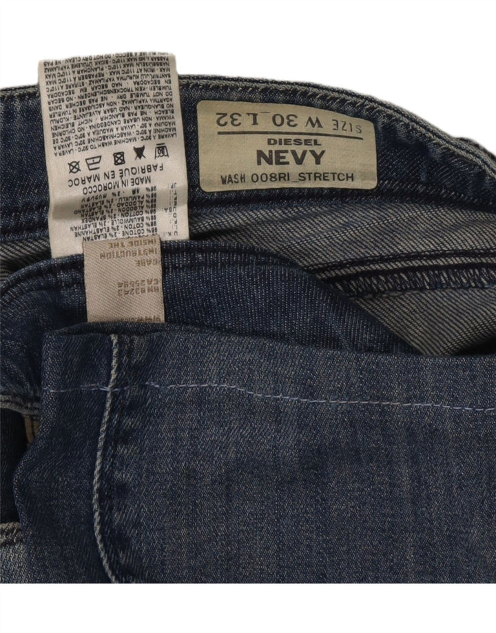 Женские узкие джинсы DIESEL Nevy W30 L27, синий хлопок