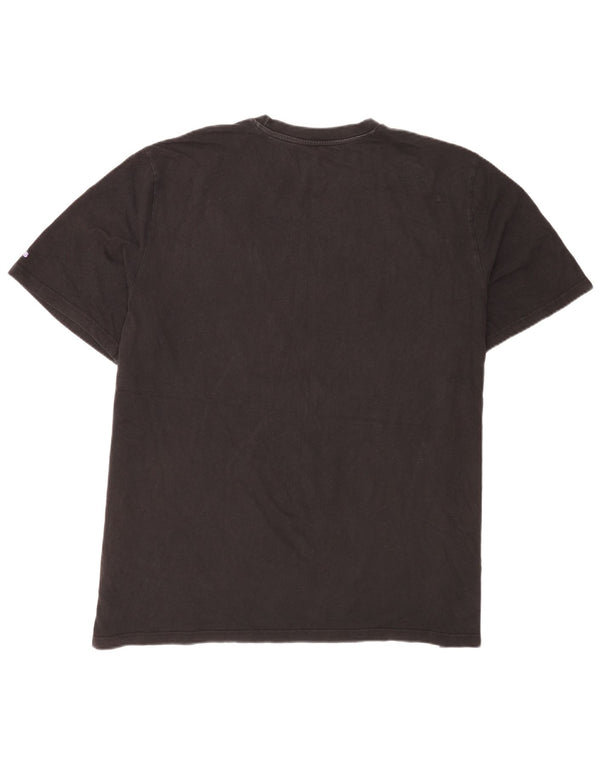 Adidas Мужская футболка с рисунком Top 2XL Черный хлопок