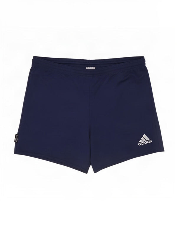 Мужские спортивные шорты Adidas XS темно-синие из полиэстера