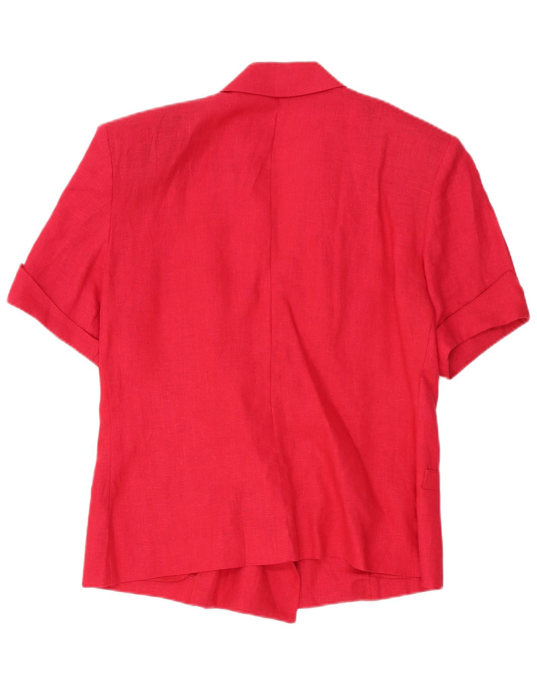 Винтажный женский двубортный пиджак с короткими рукавами IT 48 XL Красный