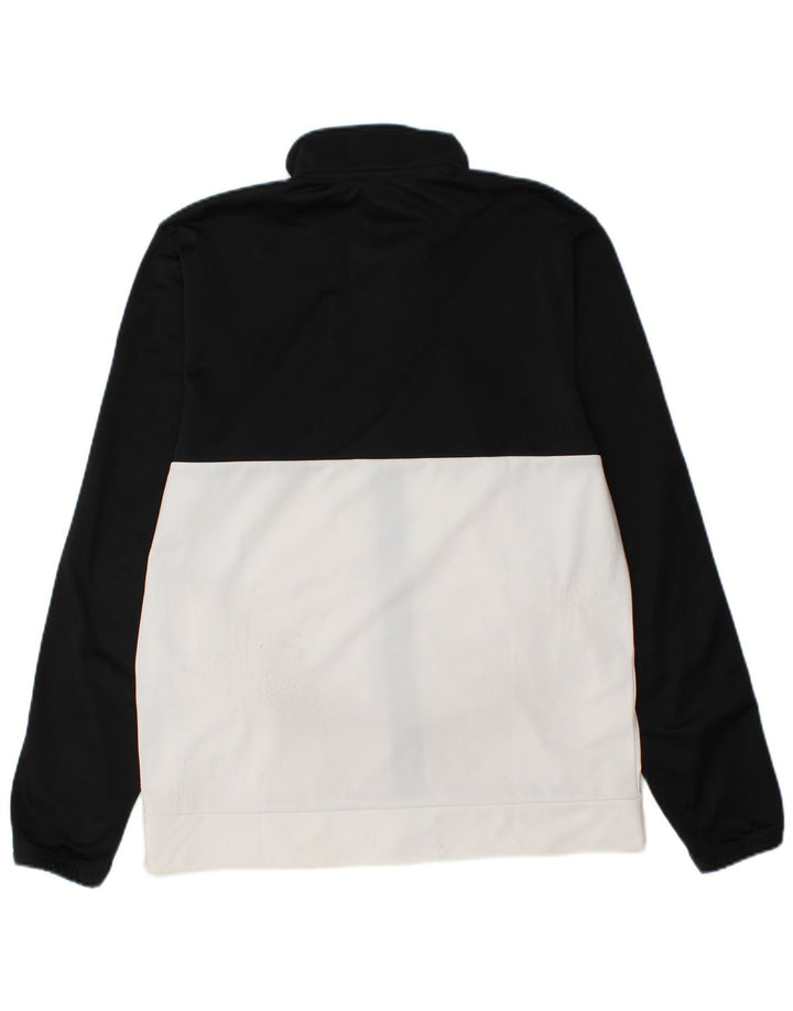 Мужская спортивная куртка Adidas UK 40/42, средний черный, цветной блок