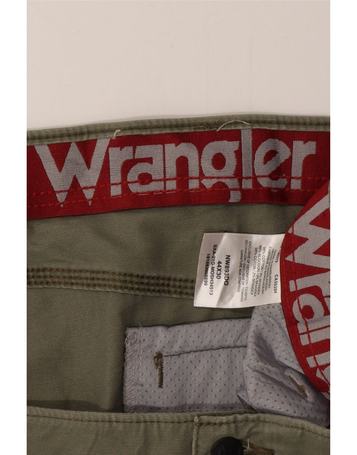 Мужские прямые брюки-карго WRANGLER W44 L30, зеленый хлопок