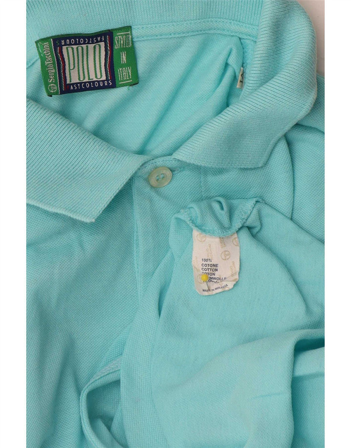 Мужская рубашка-поло Sergio Tacchini XL, бирюзовый хлопок