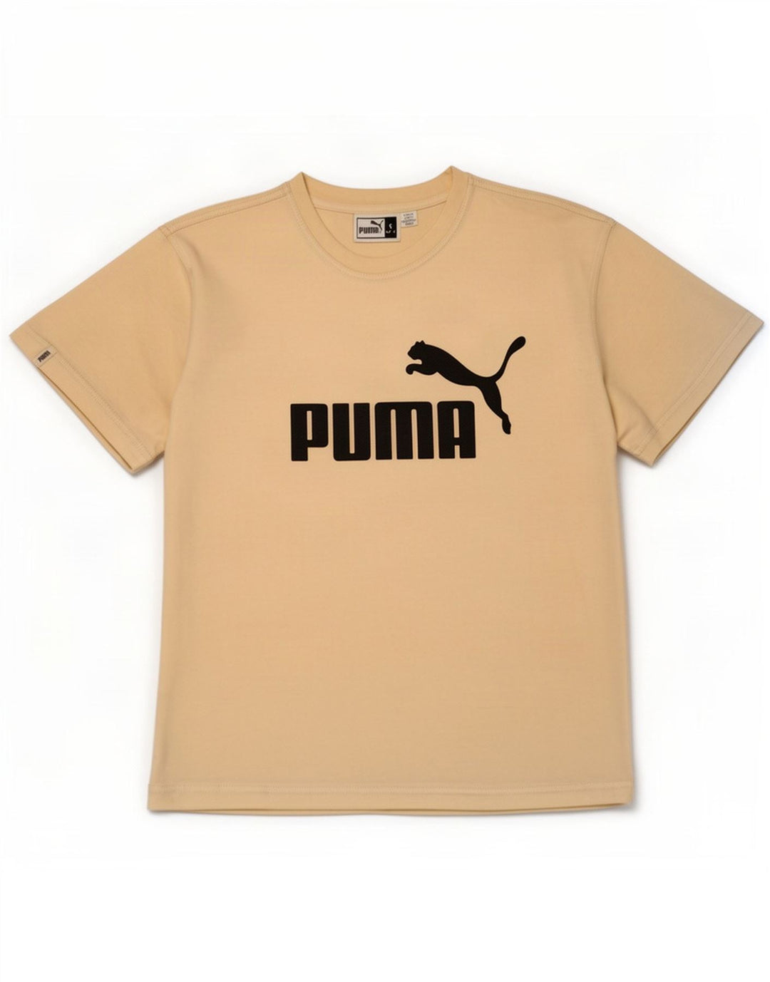Мужская футболка с рисунком Puma, маленькая, желтая