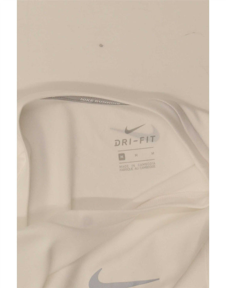 Мужская футболка Nike Dri Fit, средний белый цвет