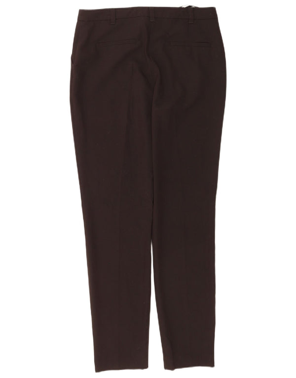 Topshop Женские костюмные брюки узкого кроя UK 10 Small W28 L30 Коричневые полиэстер