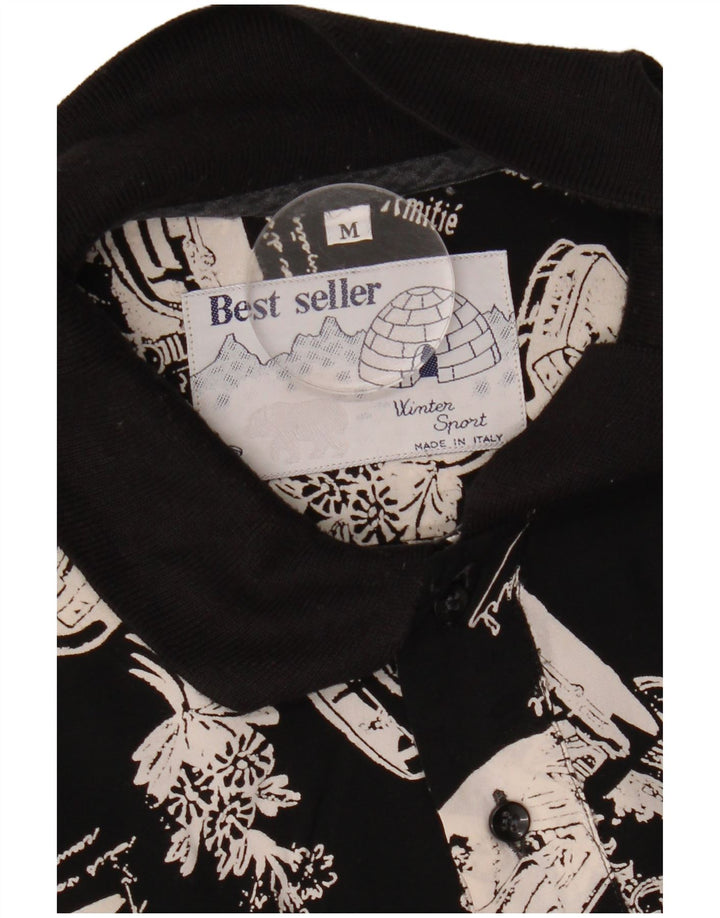 Мужской пуловер с рисунком VINTAGE, средний черный