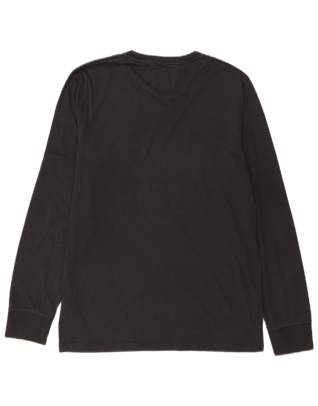 Мужской топ с рисунком Abercrombie & Fitch, маленький черный хлопок с длинными рукавами