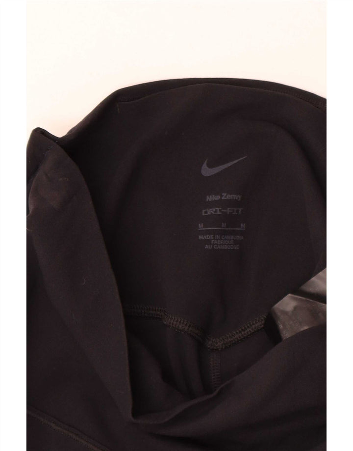 Женские леггинсы Nike Dri Fit UK 12, средний черный нейлон