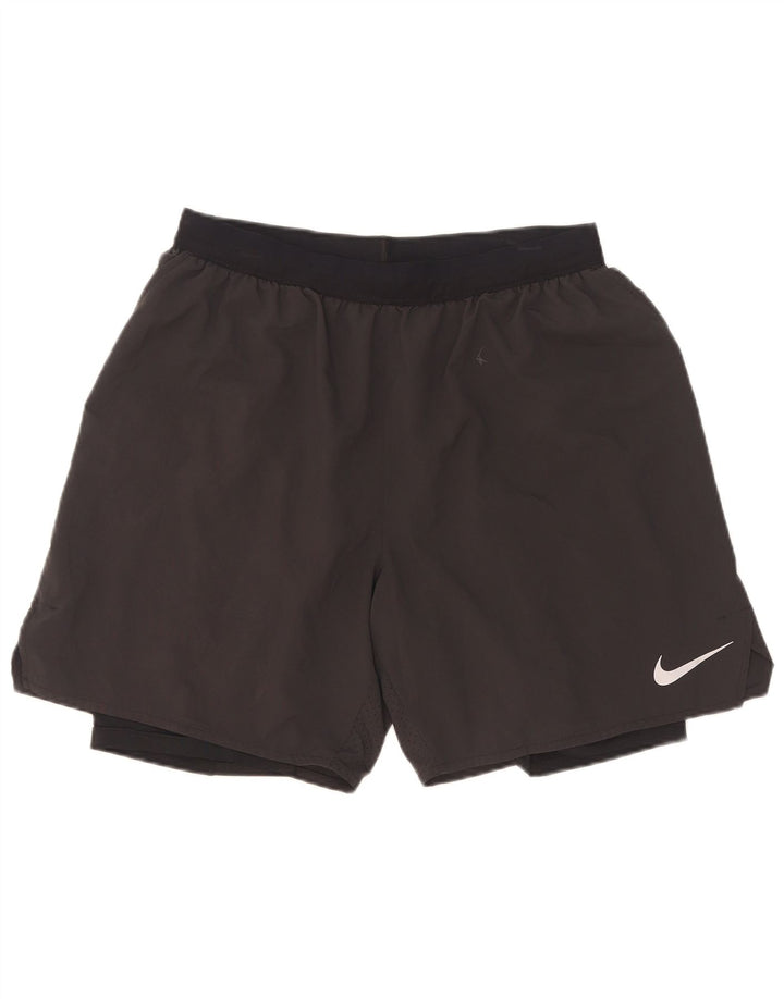 Мужские спортивные шорты Nike Dri Fit, большие черные