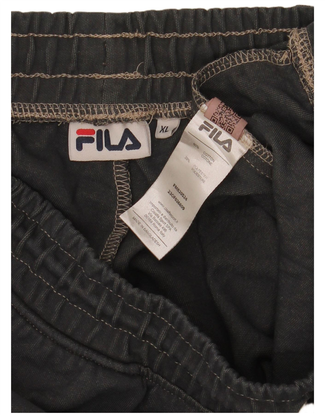 Мужские спортивные брюки Fila XL, хлопок в серую полоску