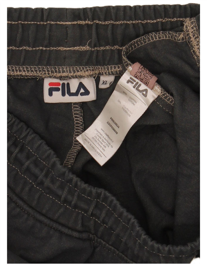 Мужские спортивные брюки Fila XL, хлопок в серую полоску