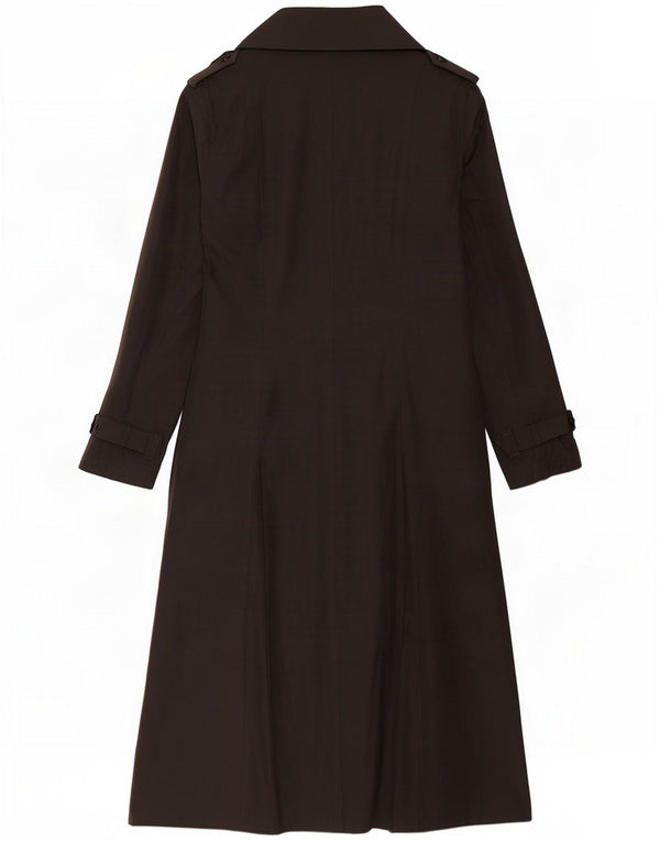 Pianura Studio Womens Overcoat IT 44 Medium Black Polyester