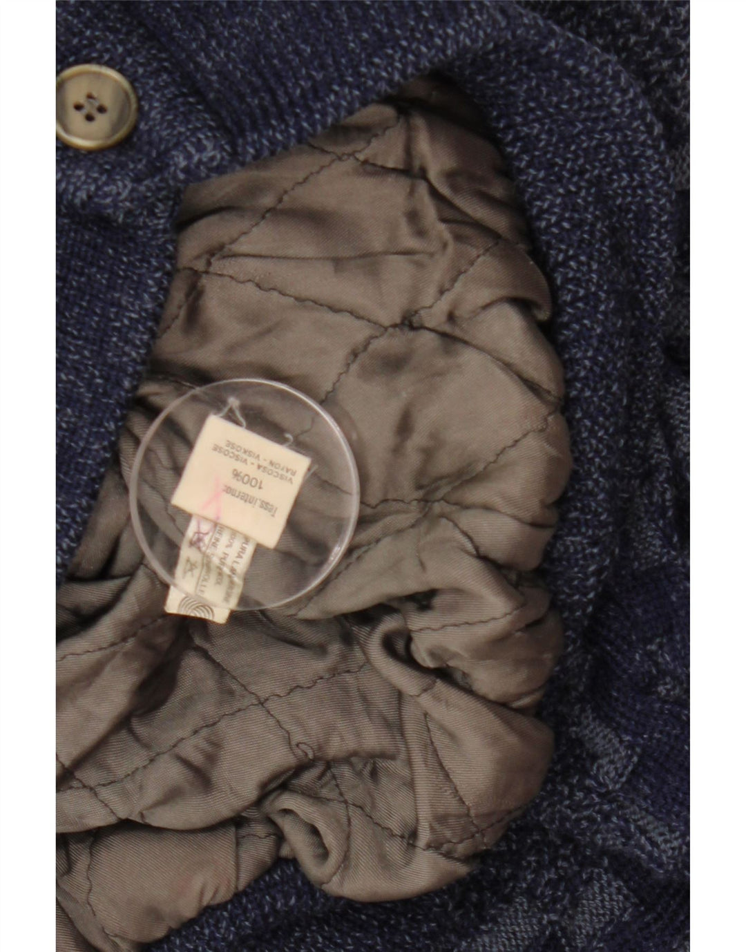 ВИНТАЖНЫЙ мужской кардиган-свитер, большой размер, темно-синий, вискоза с геометрическим рисунком