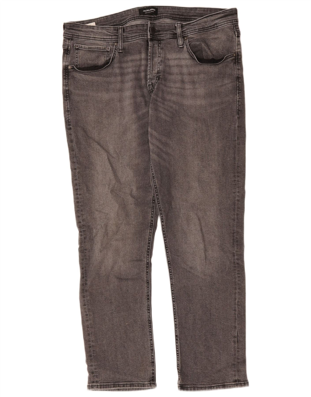 Мужские узкие джинсы Jack & Jones W38 L32, серый хлопок