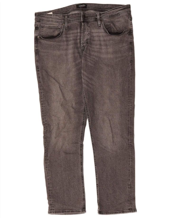 Мужские узкие джинсы Jack & Jones W38 L32, серый хлопок