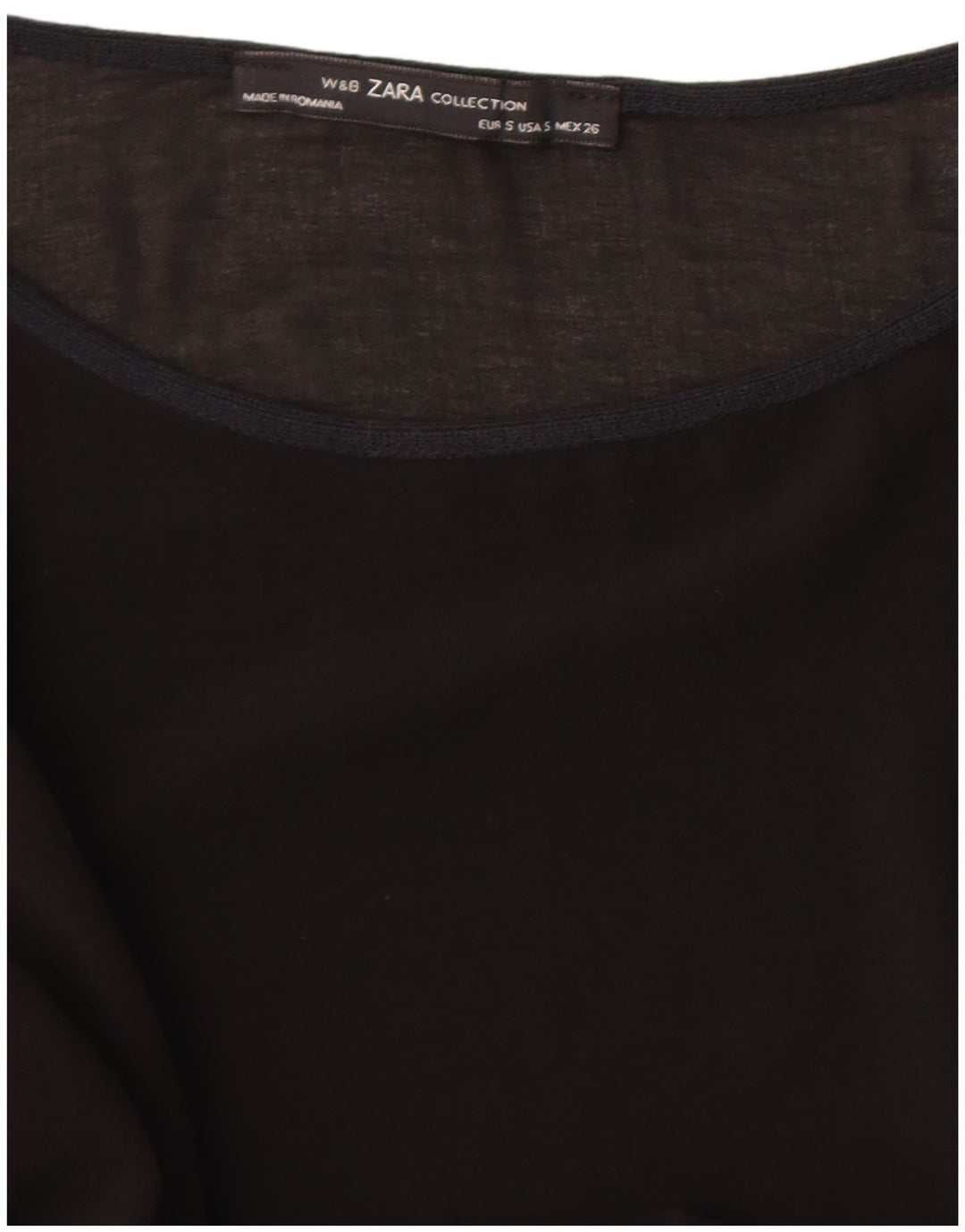 Женский топ Zara с рукавом 3/4 UK 10, маленький черный