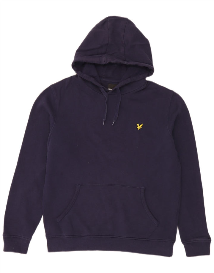 Мужской джемпер с капюшоном Lyle & Scott, средний темно-синий, хлопок