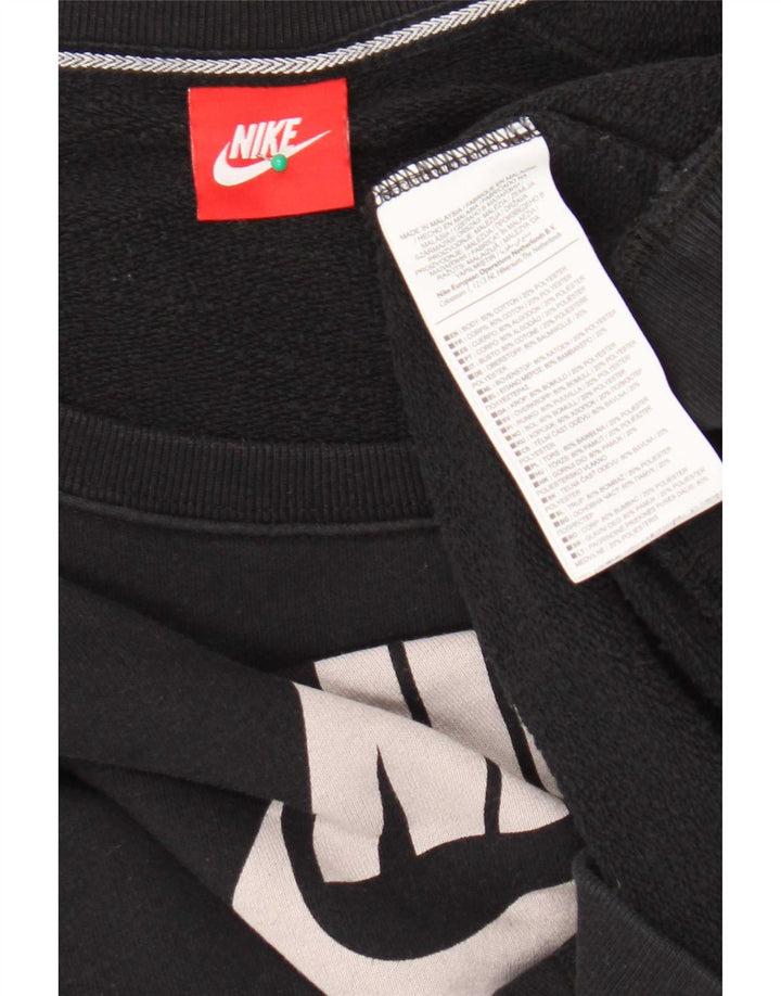 Мужской свитшот с рисунком Nike XL, черный, хлопок