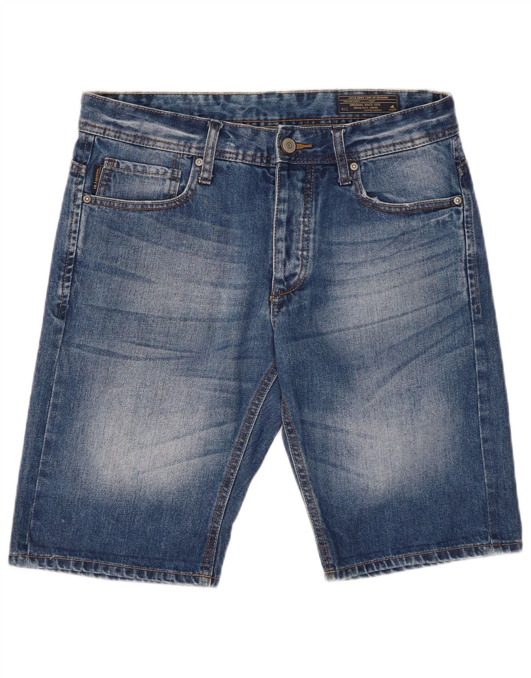 Мужские джинсовые шорты Jack & Jones Medium W32 Синие, хлопок