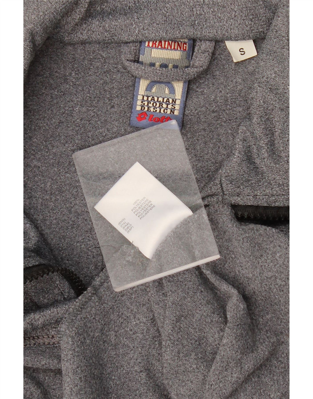 LOTTO Мужской спортивный костюм с графическим рисунком, верхняя куртка, маленький серый полиэстер с крапинками