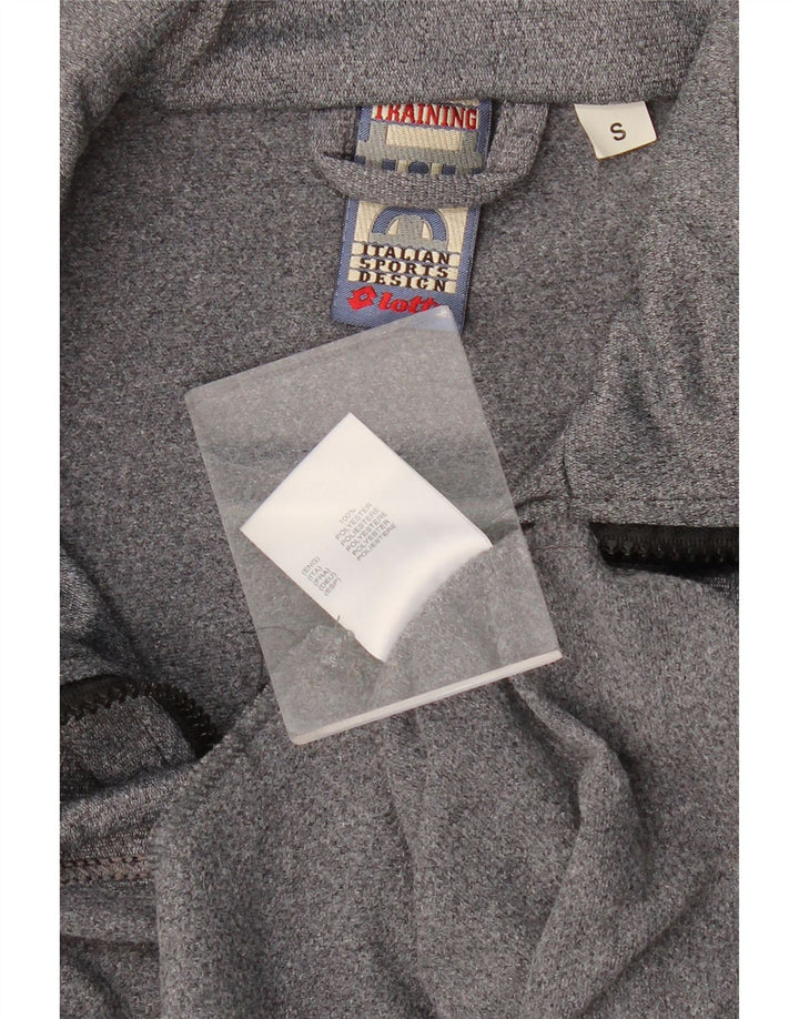 LOTTO Мужской спортивный костюм с графическим рисунком, верхняя куртка, маленький серый полиэстер с крапинками