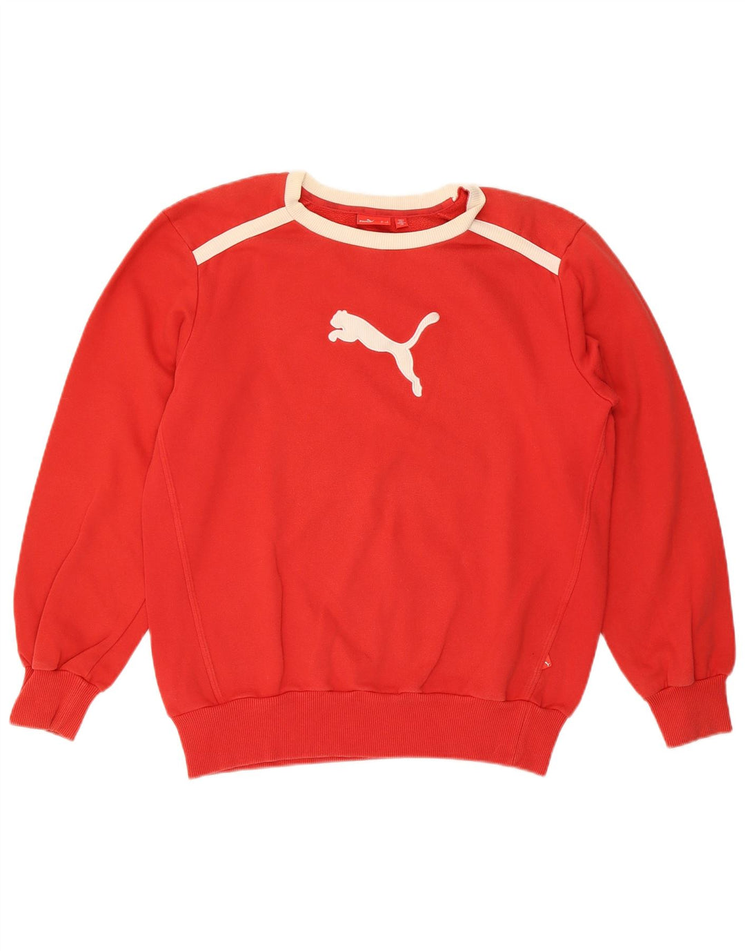 Мужской свитшот с рисунком Puma, маленький красный с цветными блоками