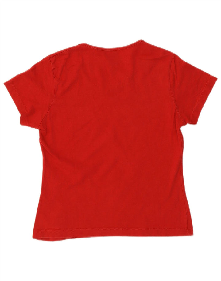 Женская укороченная футболка с рисунком Gianfranco Ferre Top IT 42 Medium Red