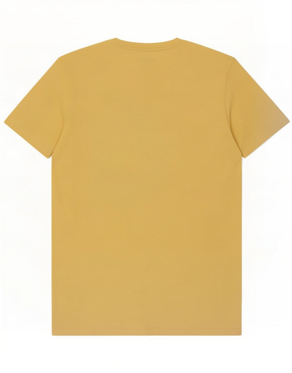 Мужская футболка с рисунком Jack & Jones, большой желтый хлопковый топ