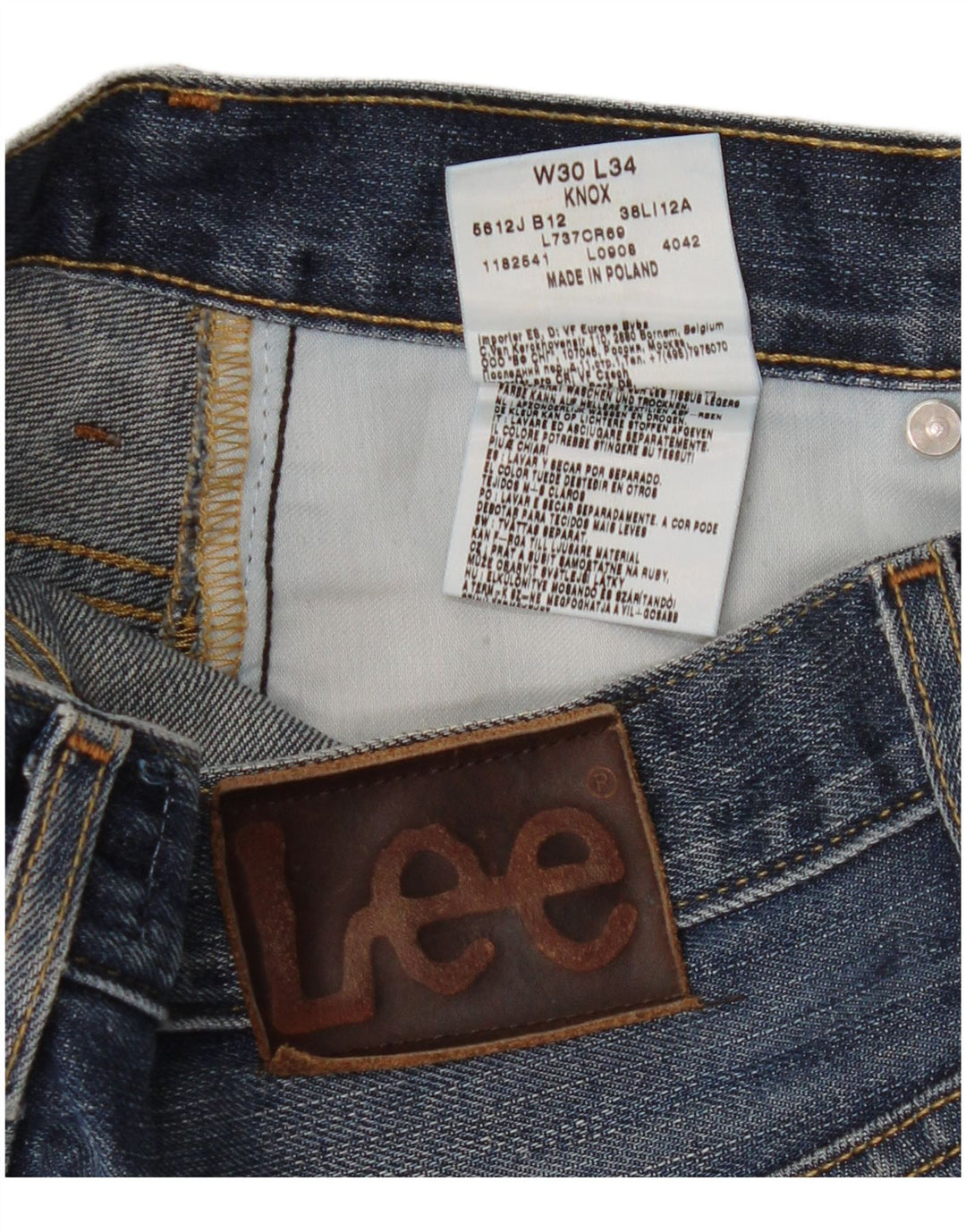 Женские джинсы Lee Knox Bootcut W30 L34 Синие, хлопок