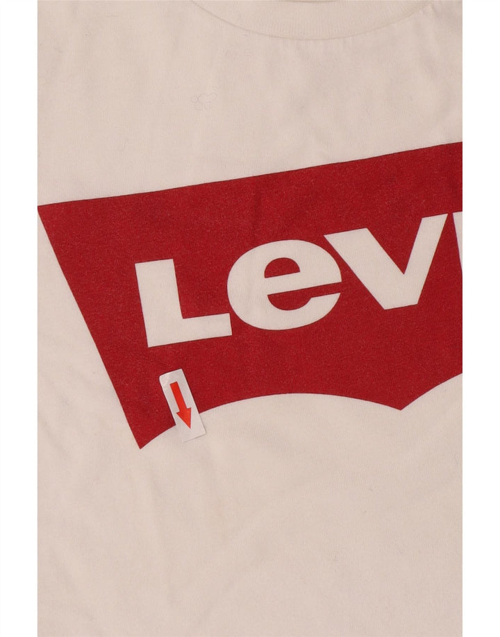 Женская футболка с рисунком Levi's Top UK 12, средний белый