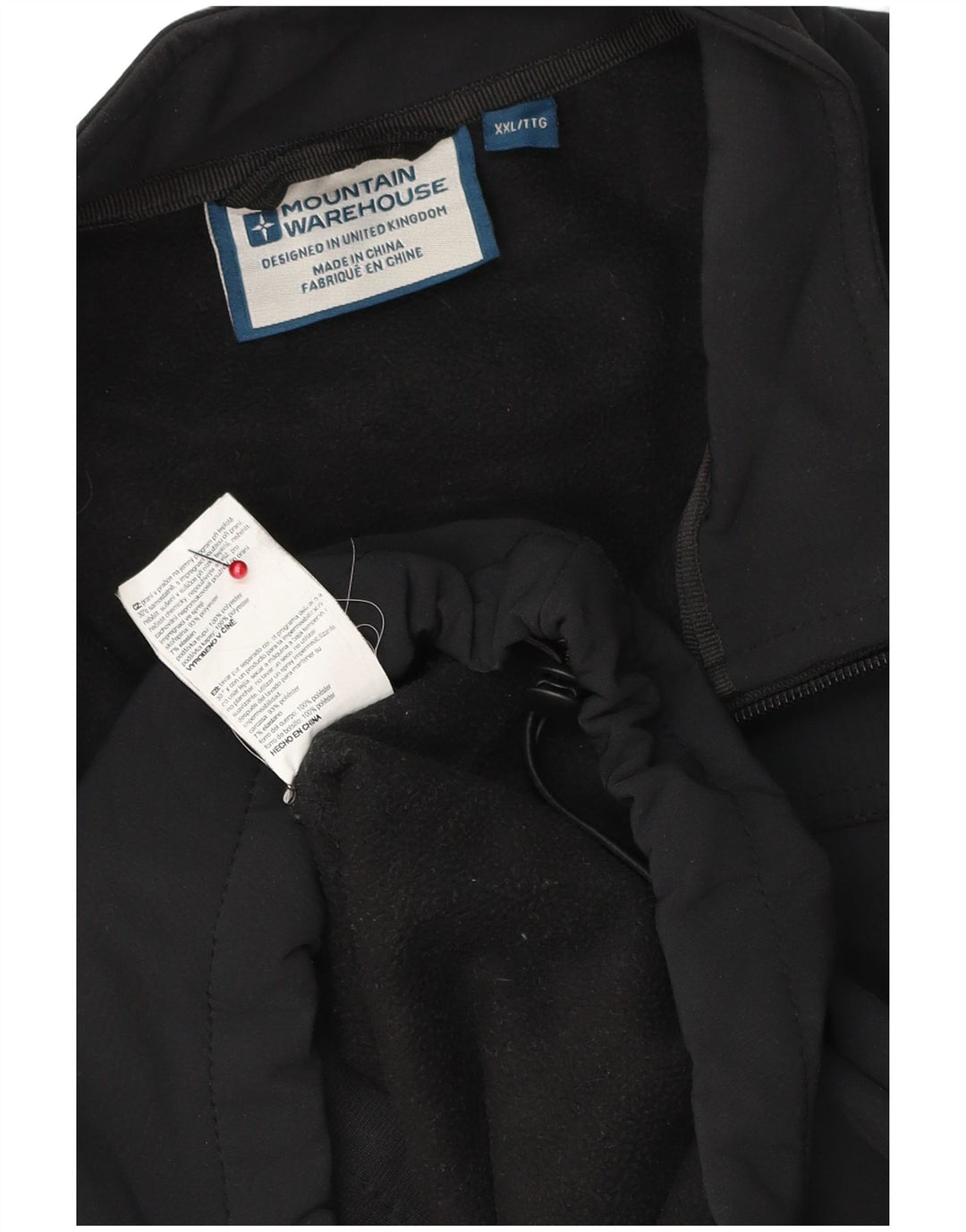 MOUNTAIN WAREHOUSE Мужская куртка-ветровка UK 44 2XL, черный полиэстер
