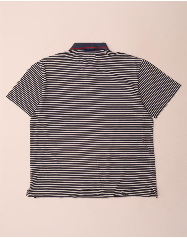 Мужская рубашка-поло Fred Perry XL, темно-синяя полоска, хлопок