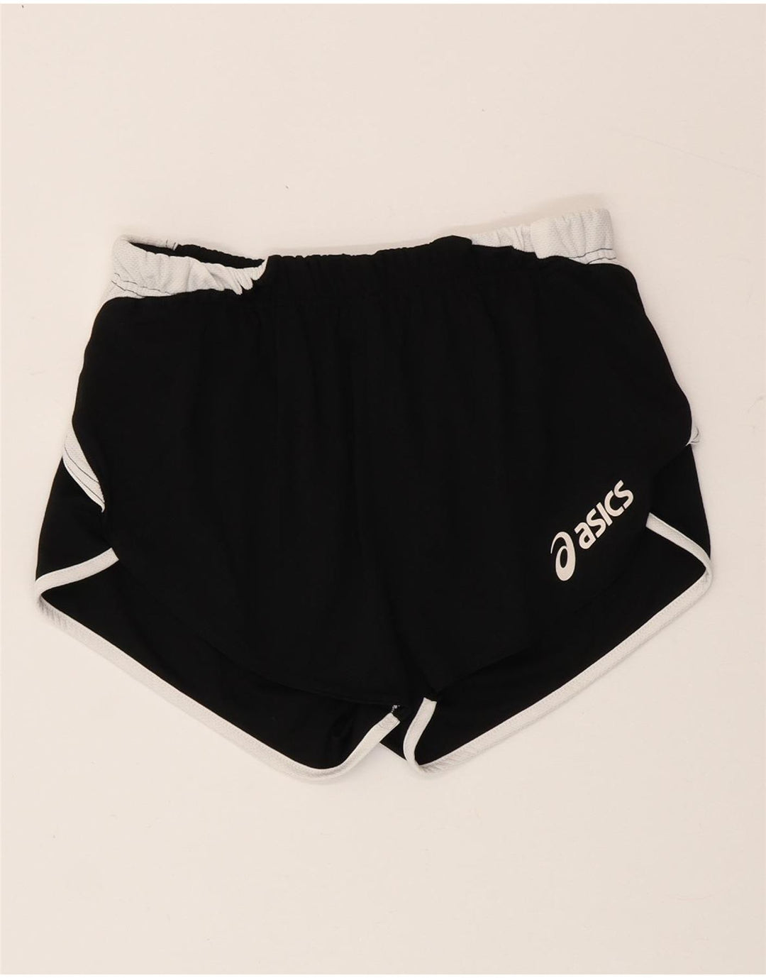 Женские спортивные шорты Asics UK 8, маленькие черные, полиэстер с цветными блоками