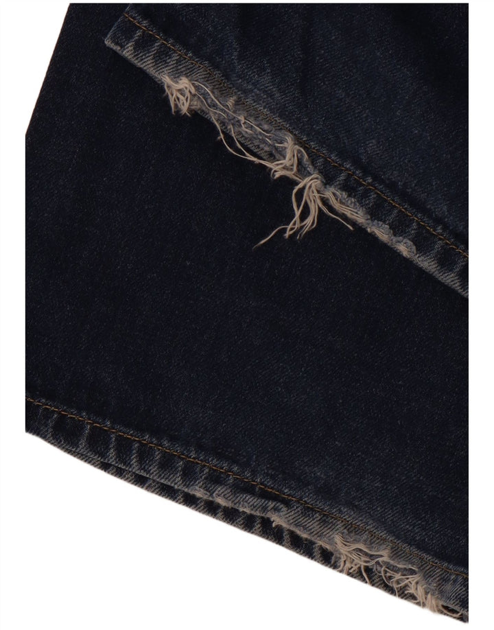 Мужские прямые джинсы HUGO BOSS W31 L34 темно-синие, хлопок