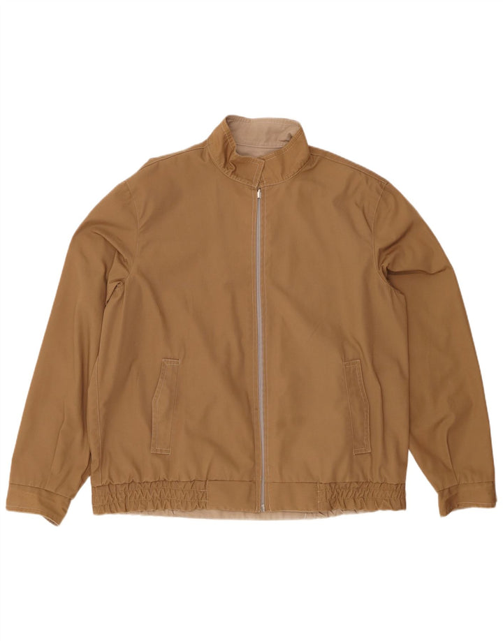 VINTAGE Mens Military Reversible Jacket UK 42 XL Beige