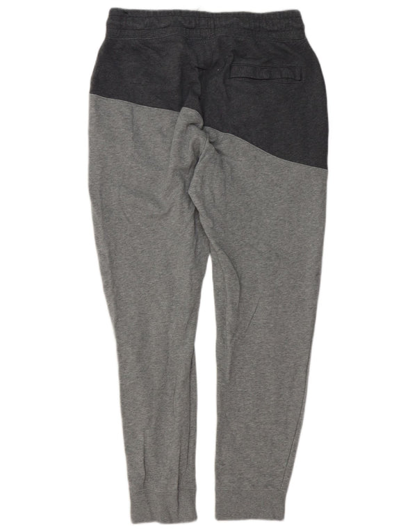 Nike Mens Graphic Tracksuit Trousers Joggers Medium Grey Cotton